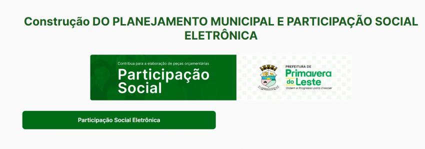 02/09/2026 - Participação Social Eletrônica